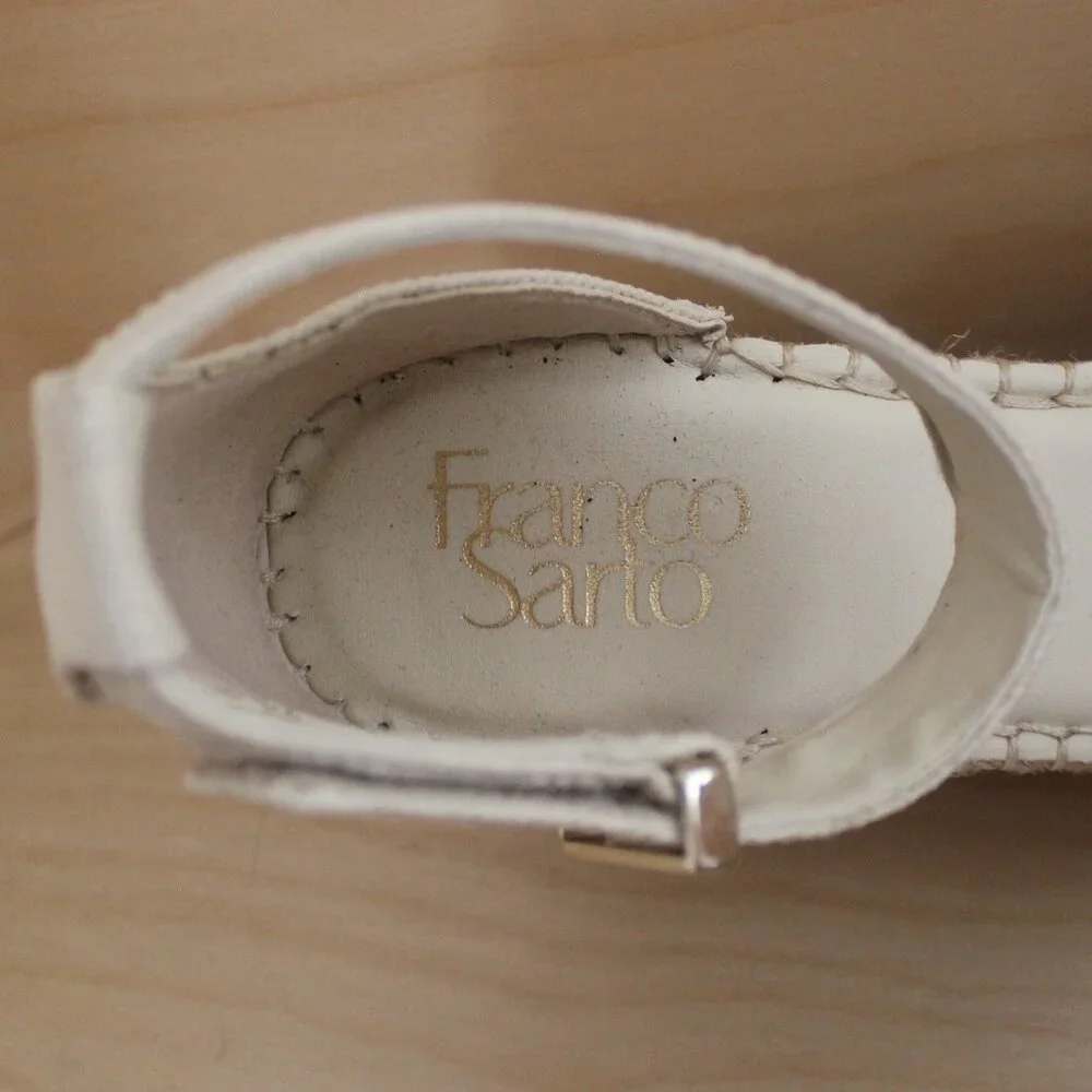 Franco Sarto Clemens Espadrille Shell Wedge Sandal - Picture 8 of 11